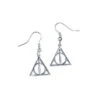 Boucles D'oreilles Pendantes En Argent Reliques De La Mort -Harry Potter Série Magasin boucles d oreilles pendantes harry potter reliques de la mort