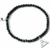 Bracelet Charm à Perles Noires Les Reliques De La Mort - Argent 925 -Harry Potter Série Magasin bracelet charm a perles noires les reliques de la mort argent 925