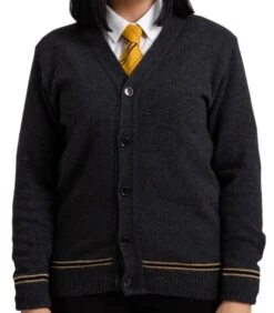 Cardigan Poufsouffle Col V - Harry Potter