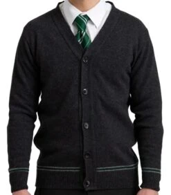 Cardigan Serpentard Col V - Harry Potter