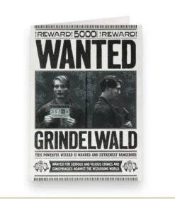 Carte De Voeux Lenticulaire Wanted Grindelwald - Animaux Fantastiques -Harry Potter Série Magasin carte de voeux lenticulaire grindelwald 2