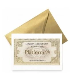 Carte De Voeux Ticket Pour Le Hogwarts Express - Harry Potter