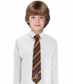 Cravate Enfant Gryffondor Logo Tissé -Harry Potter Série Magasin cravate enfants harry potter gryffondor 2