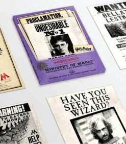 Lot De 20 Cartes Postales Série Ministère De La Magie -Harry Potter Série Magasin lot de 20 cartes postales serie ministere de la magie 1