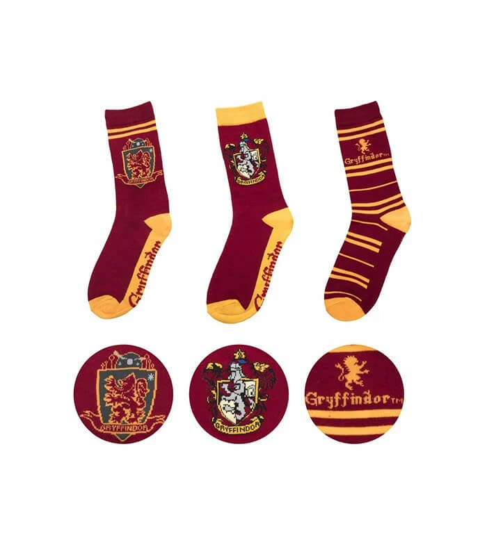 Lot De 3 Paires De Chaussettes Gryffondor 3 Lot De 3 Paires De Chaussettes Gryffondor