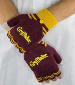 Moufles - Mitaines Gryffondor Pourpre Et Or -Harry Potter Série Magasin moufles mitaines harry potter gryffondor pourpre et or 3