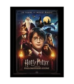 Poster Encadré Ecole Des Sorciers 20 Ans Harry Potter