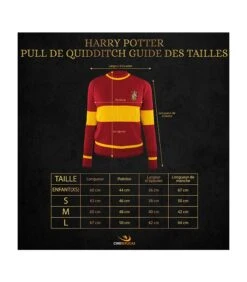 Pull Enfant De Quidditch Gryffondor Harry Potter -Harry Potter Série Magasin pull de quidditch gryffondor enfant 2