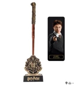 Stylo Baguette 25 Cm Avec Support Et Marque-page Lenticulaire Harry Potter